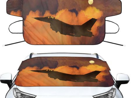 Departing Fighting Falcon F16 Designed Car Windshield Snow Covers Discount