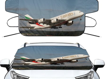 Departing Emirates A380 Designed Car Windshield Snow Covers Discount