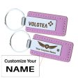 Volotea Airlines Designed PU Leather Key Chains Discount