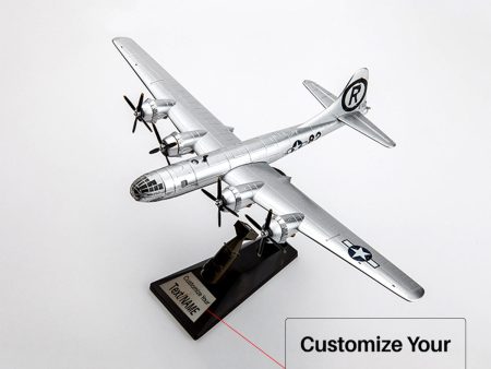 1:144 Scale Model American B-29 Super Flying Fortress Four-engine Heavy-Duty Propeller Bomber With Little Boy Hot on Sale