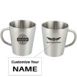 %100 Original Aviator Designed Stainless Steel Coffee Mugs Fashion