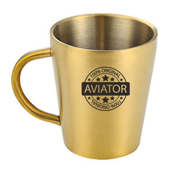 %100 Original Aviator Designed Stainless Steel Coffee Mugs Fashion