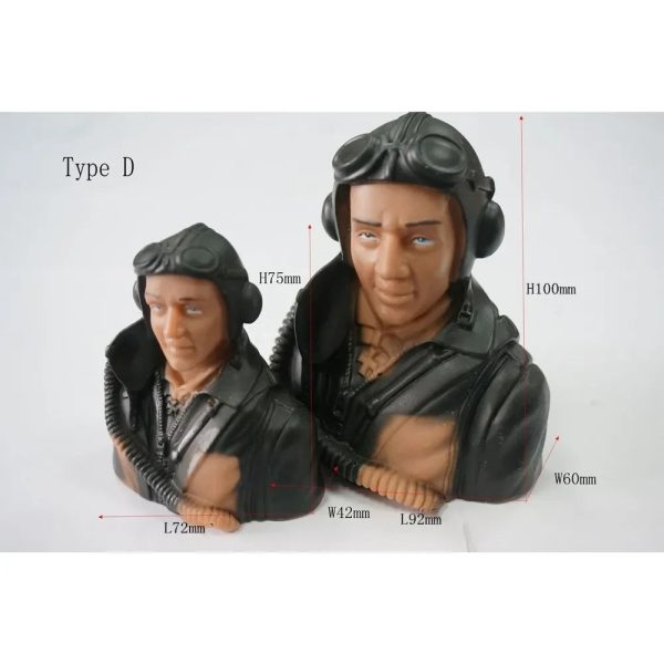 1 6 1 5 Scale  Civil Pilots Figures With Hat Toy Model For RC Plane Cheap