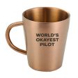 World s Okayest Pilot Designed Stainless Steel Coffee Mugs Online Sale