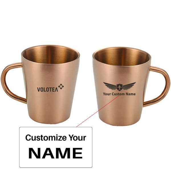 Volotea Airlines Designed Stainless Steel Coffee Mugs For Discount