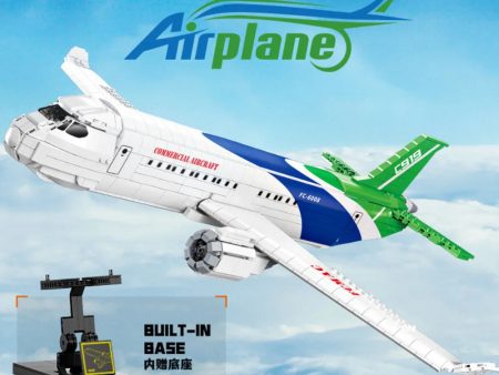 1601PCS City Series Passenger Plane Luxury Aircraft Airplane Bus Sets Model Discount