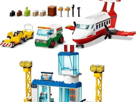 322pcs Bricks DIY Center Airport Building Block Comparible 60261 with City Series Assembled Online Sale