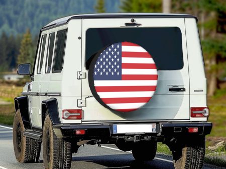 USA Flag Designed Tire Cover Cases For Cheap