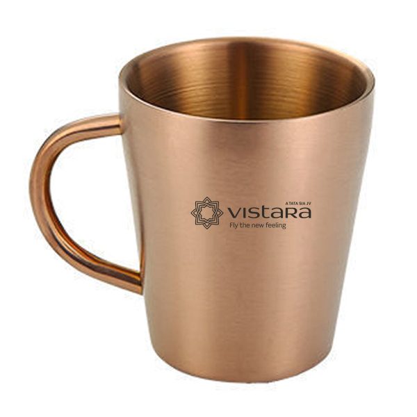 Vistara Airlines Designed Stainless Steel Coffee Mugs Fashion