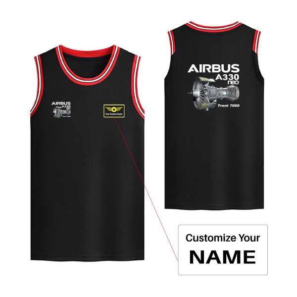 Airbus A330neo & Trent 7000 Designed Basketball Style Sports Tank Tops For Cheap