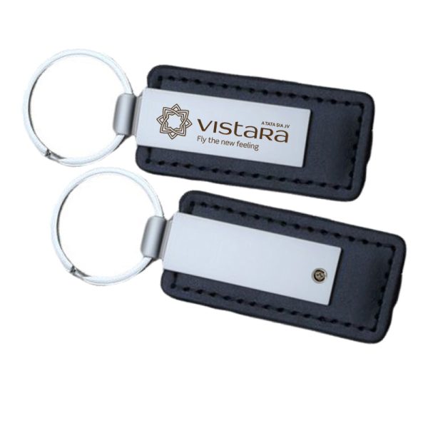 Vistara Airlines Designed PU Leather Key Chains Online Sale