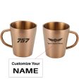 757 Flat Text Designed Stainless Steel Coffee Mugs Hot on Sale