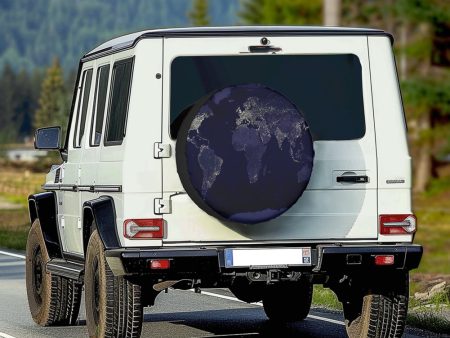 World Map From Space Designed Tire Cover Cases Online now