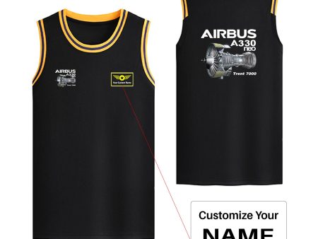 Airbus A330neo & Trent 7000 Designed Basketball Style Sports Tank Tops For Cheap