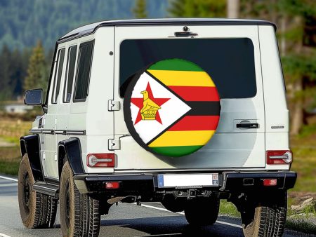 Zimbabwe Flag Designed Tire Cover Cases Online now