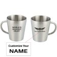 World s Okayest Pilot Designed Stainless Steel Coffee Mugs Online Sale