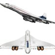 10318 ICONS Concorde Airbus Famous Supersonic Commercial Passenger Airplane Model Online Sale