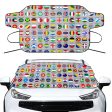 220 World s Flags Designed Car Windshield Snow Covers Cheap