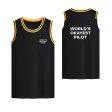 World s Okayest Pilot Designed Basketball Style Sports Tank Tops Supply